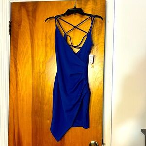 Brand new royal blue mini dress